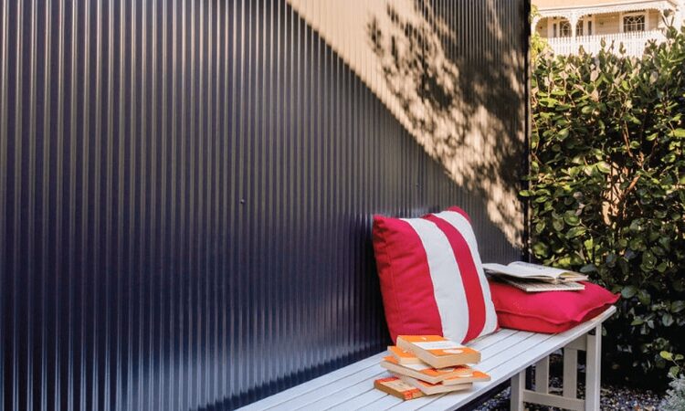 Lysaght COLORBOND steel fence installed by WR Engineering in Canberra