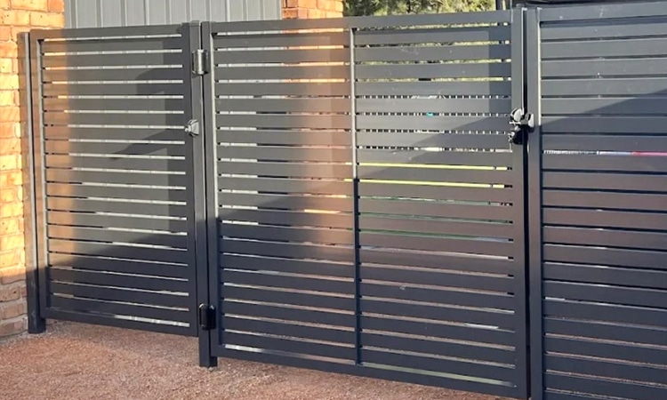 Lysaght COLORBOND fence and gate installation in the ACT