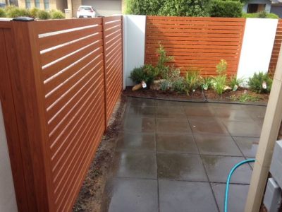 Aluminium slatted gates fences