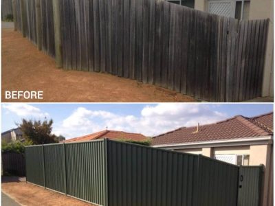 Before and After Fence