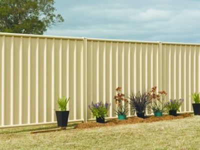 Colorbond Fencing yellow