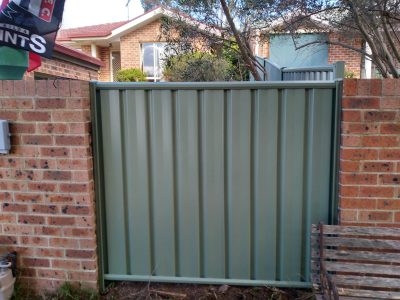 Colorbond Fencing Door Pale Eucalypt