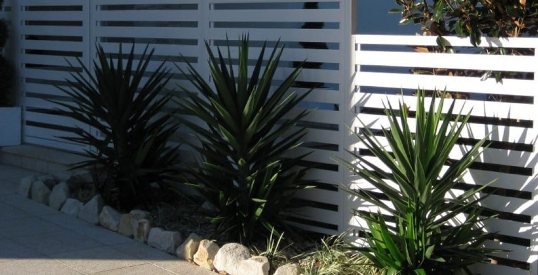 Use screening to hide unsightly items